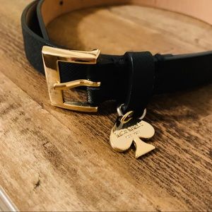 Kate Spade belt with golden heart charm